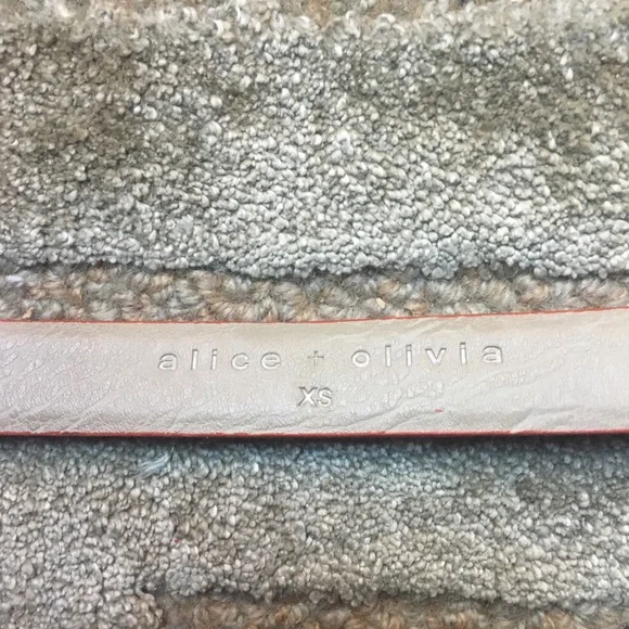 ALICE + OLIVIA - Pony Hair Belt Orange, XS - Picture 4 of 5